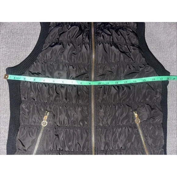 Calvin Klein Performance Womens Black Puffer Vest Size M Full Zip - Picture 10 of 10